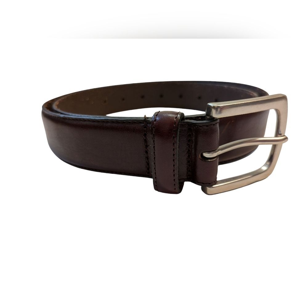 Wilson's Leather Men's Size Medium Brown Real Leather Belt - Picture 2 of 11